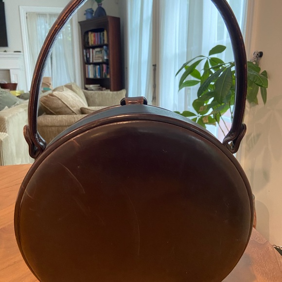 Vintage Leather ORIGINAL Oval Box Coblentz Evening Bag by Coblentz in NYC - Picture 8 of 12